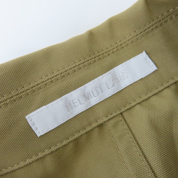 実際に弊社で買取させて頂いたHelmut Lang/ヘルムートラング Logo Patch Zip Shirt ロゴパッチジップ半袖シャツ M04HM501/Lの画像 2枚目