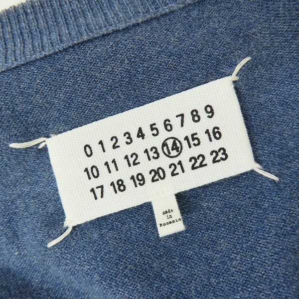 実際に弊社で買取させて頂いたMaison Martin Margiela 14/メゾンマルタンマルジェラ 12SS エルボーパッチ カーディガン S30HA0499 S14255/Lの画像 2枚目