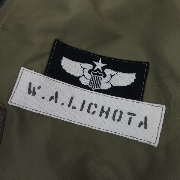 実際に弊社で買取させて頂いたBUZZ RICKSONS/バズリクソンズ  L-2 フライトジャケット BR11130/38の画像 6枚目