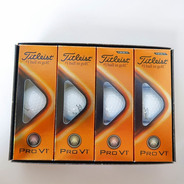 実際に弊社で買取させて頂いた【未使用】Titleist/タイトリスト PRO V1 2022 ゴルフボール 11/33/55/77 ホワイト 1ダース