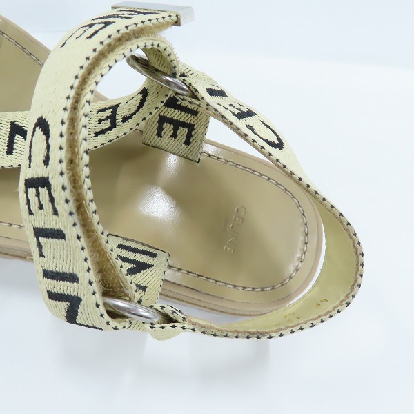 実際に弊社で買取させて頂いたCELINE/セリーヌ ストラッピーサンダル/42の画像 4枚目