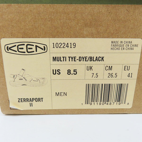 実際に弊社で買取させて頂いたKEEN/キーン ZERRAPORT II ゼラポート2 ストラップサンダル 1022419/26.5の画像 8枚目