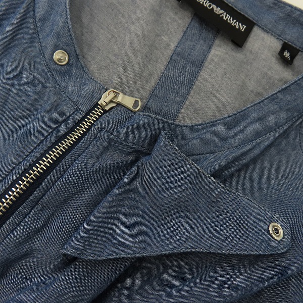 実際に弊社で買取させて頂いた【JPタグ】EMPORIO ARMANI/エンポリオ アルマーニ ジップアップ 長袖シャツ/39の画像 5枚目