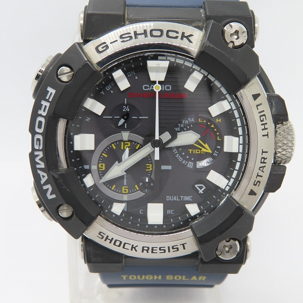 実際に弊社で買取させて頂いたG-SHOCK/Gショック MASTER OF G FROGMAN/フロッグマン Bluetooth 電波ソーラー GWF-A1000-1A2JFの画像 1枚目
