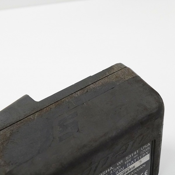 実際に弊社で買取させて頂いた(1) SNAP-ON/スナップオン CTB8185BK 18V 4.0Ah 純正 バッテリー 動作未確認の画像 5枚目