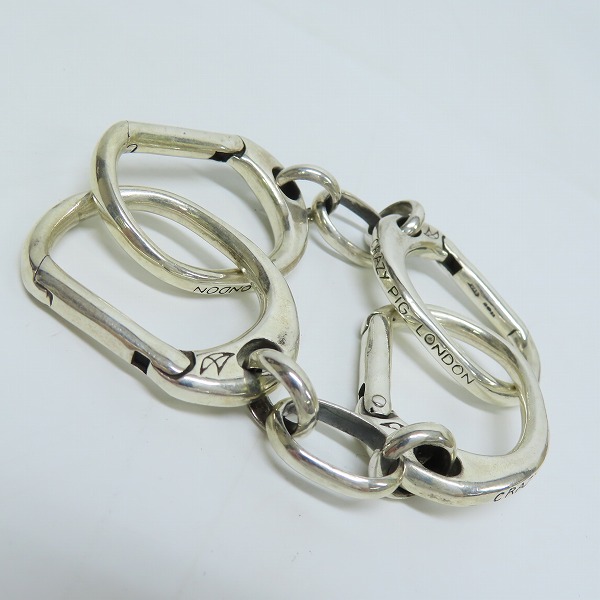 実際に弊社で買取させて頂いたCRAZY PIG/クレイジーピッグ ラージハンドカフリンクブレスレット