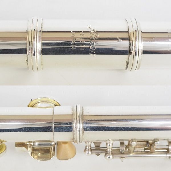 実際に弊社で買取させて頂いたNIKKON/ニッカン YFL-311/YFL311 フルート 頭部管銀製 Eメカ付 ハードケース付 の画像 3枚目