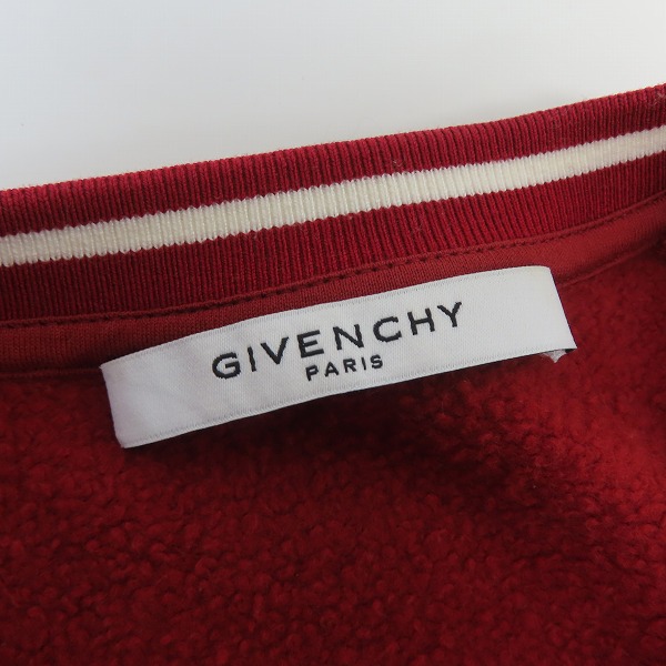 実際に弊社で買取させて頂いた【JPタグ】GIVENCHY/ジバンシィ エンブロイダリー ロゴ刺繍クルーネックスウェットトレーナー BM708T3003/Mの画像 2枚目