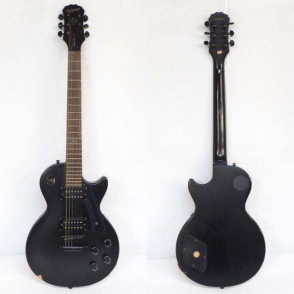 実際に弊社で買取させて頂いた★Epiphone/エピフォン Goth Les Paul Studio Pitch Black/ゴシック レスポール スタジオ ピッチブラック ギグケース付の画像 1枚目