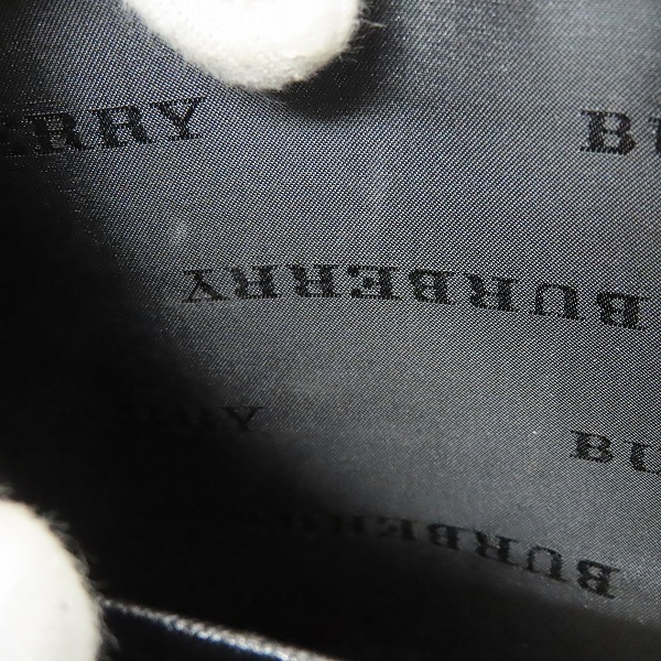 実際に弊社で買取させて頂いたBurberry/バーバリー レザー セカンドバッグ クラッチバッグ ブラックの画像 6枚目