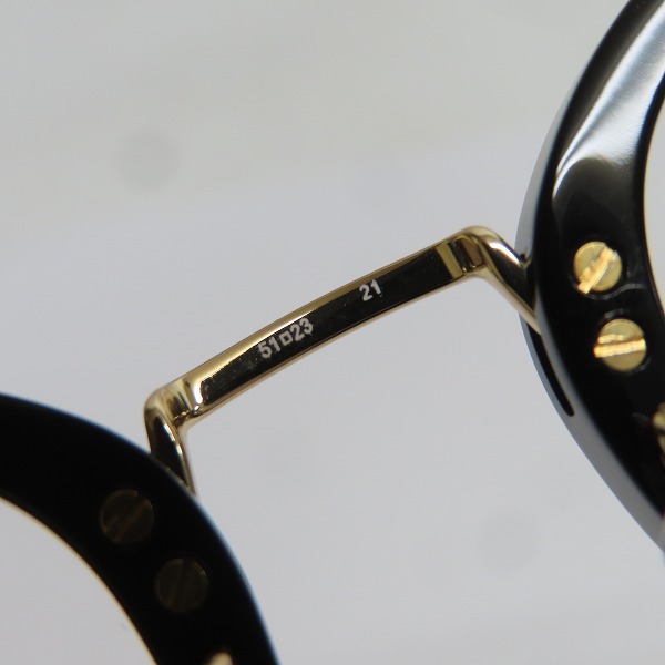 実際に弊社で買取させて頂いたMARC JACOBS/マーク ジェイコブス 度なし メガネフレーム/アイウェア MARC 604  807の画像 7枚目