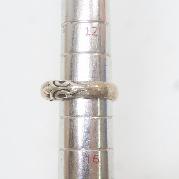 実際に弊社で買取させて頂いたCRAZY PIG/クレイジーピッグ  2スカル チューダー リング 14号の画像 9枚目