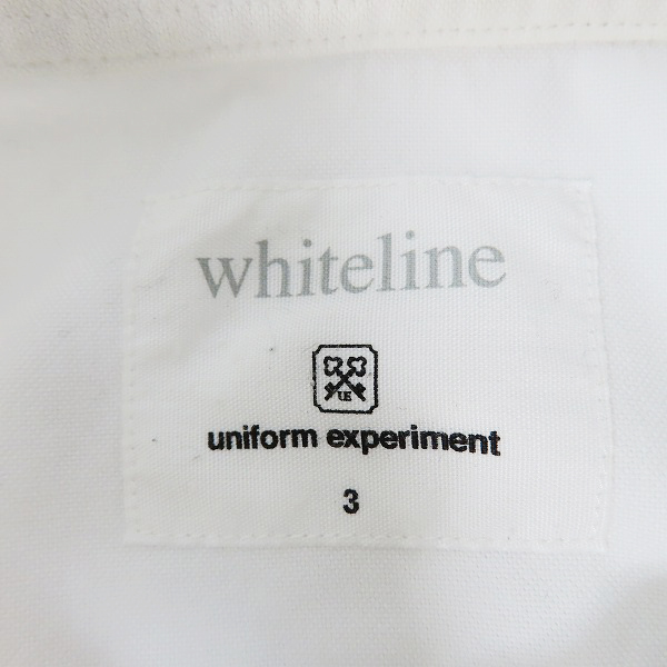 実際に弊社で買取させて頂いたuniform experiment/ユニフォームエクスペリメント サイドスター/ボーダー 長袖ボタンダウンシャツ UE-150072/3の画像 2枚目