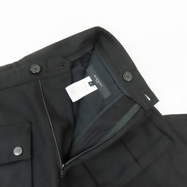 実際に弊社で買取させて頂いた【JPタグ】GIVENCHY/ジバンシィ フロントカーゴポケット ウールスラックスパンツ 12F 5830 026/36の画像 4枚目