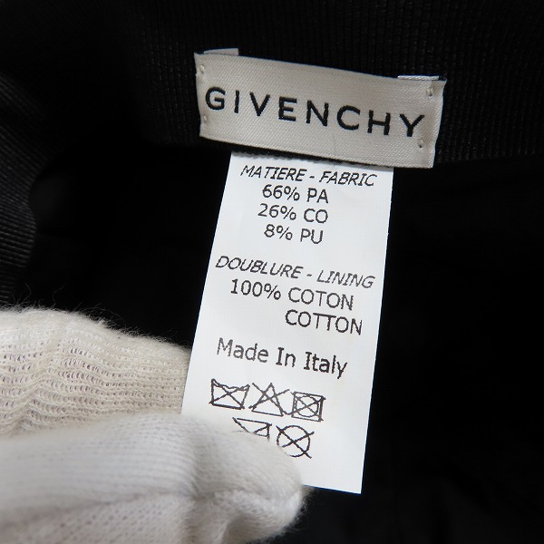 実際に弊社で買取させて頂いたGIVENCHY/ジバンシィ ロゴ刺繍 フラットピークキャップ BPZ001K0CEの画像 5枚目