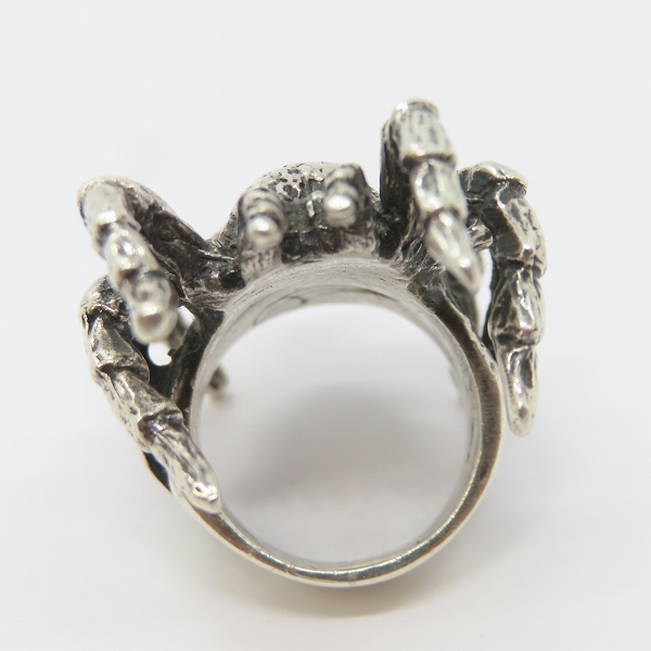実際に弊社で買取させて頂いたCRAZY PIG/クレイジーピッグ Crystal Tarantula Ring/クリスタル タランチュラ リング/16号の画像 4枚目