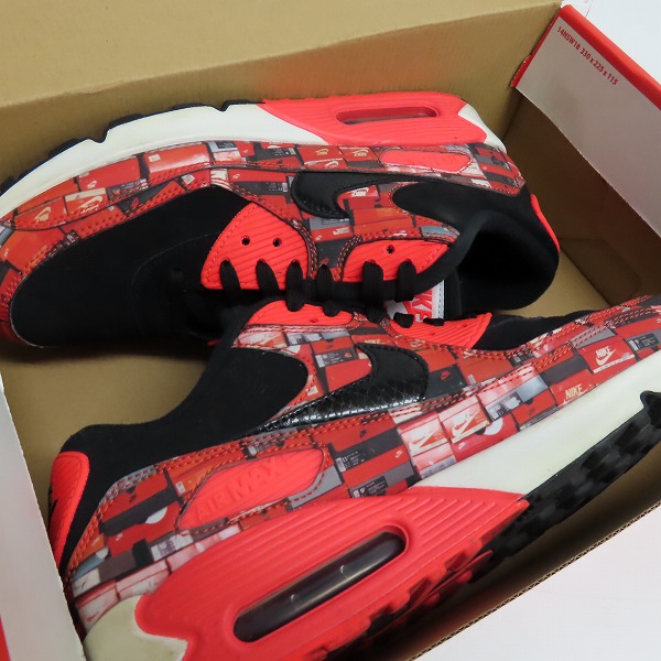 実際に弊社で買取させて頂いたNIKE×atmos/ナイキ×アトモス AIR MAX 90 PRNT/エア マックス 90 プリント AQ0926-001/27の画像 8枚目