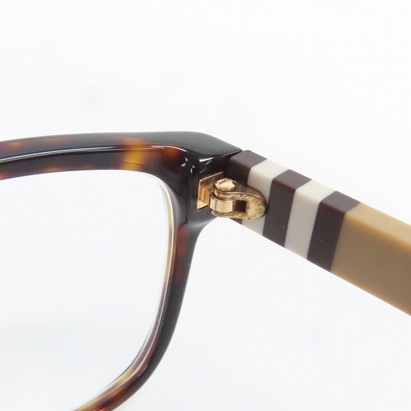 実際に弊社で買取させて頂いたBURBERRY/バーバリー 度入り アイウェア/メガネフレーム B 2206-Dの画像 5枚目