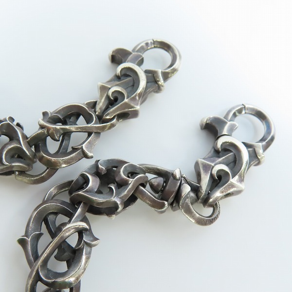 実際に弊社で買取させて頂いた【カスタム】 DEAL DESIGN/ディールデザイン レイジング シルバー ウォレットチェーン ダブルクリップ