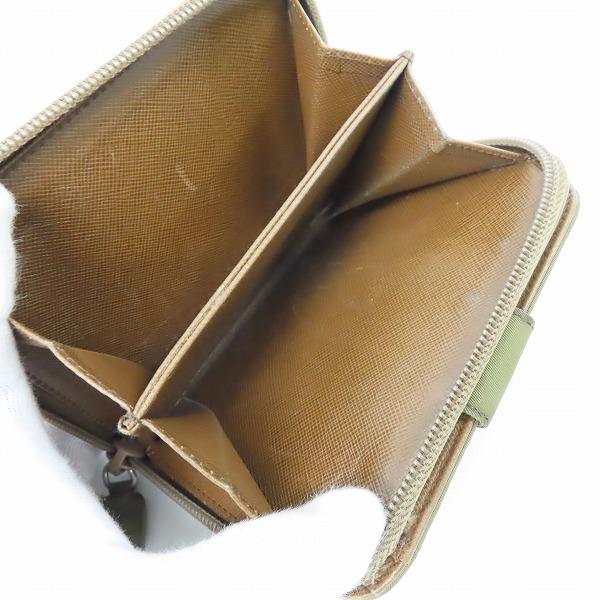 実際に弊社で買取させて頂いたPRADA/プラダ テスートナイロン ラウンドファスナー 二つ折り 財布の画像 3枚目