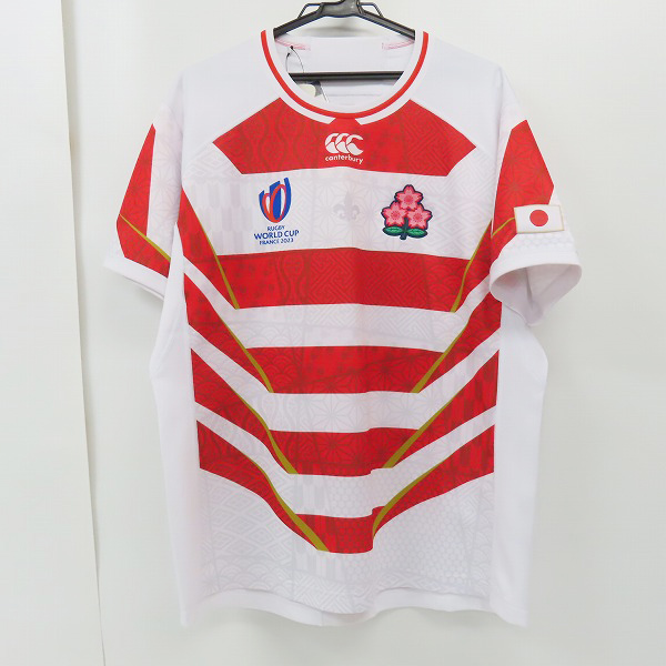 実際に弊社で買取させて頂いた(1)【未使用】CANTERBURY/カンタベリー ラグビー ジャパンRWC2023/日本代表 レプリカジャージ ホーム RG33980WC/XL