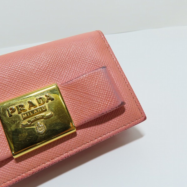 実際に弊社で買取させて頂いたPRADA/プラダ サフィアーノ レザー カードケース/名刺入れの画像 5枚目