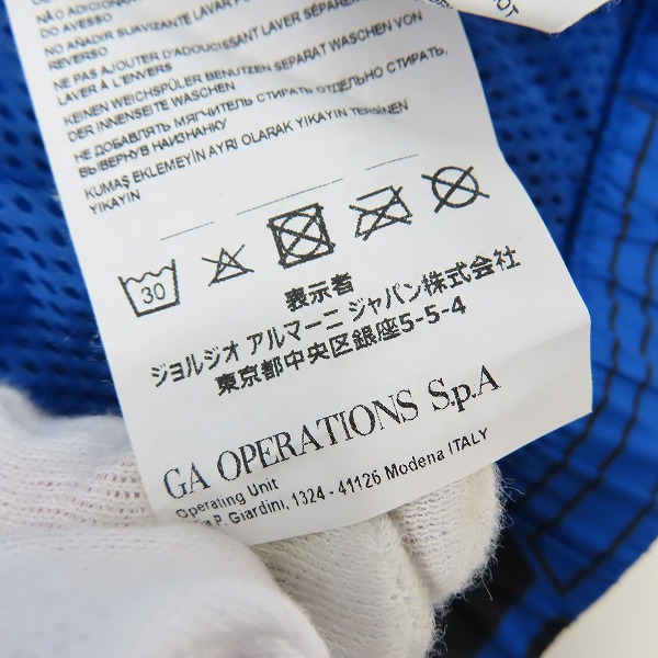 実際に弊社で買取させて頂いた【JPタグ】EA7 EMPORIO ARMANI/イーエーセブン エンポリオアルマーニ  ロゴ プリント フード ベスト 裏地メッシュ/US-Lの画像 4枚目