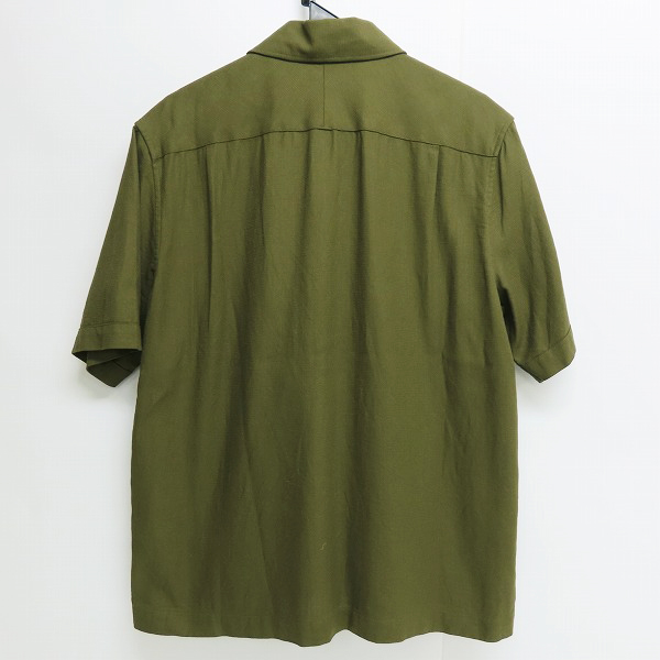 実際に弊社で買取させて頂いたFRED PERRY/フレッドペリー 半袖シャツ ワンポイント刺繍 カーキ Lの画像 1枚目