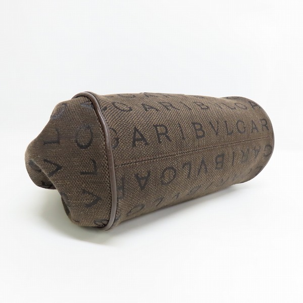 実際に弊社で買取させて頂いたBVLGARI/ブルガリ ロゴマニア ハンドバッグ キャンバス×レザーの画像 2枚目