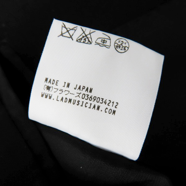 実際に弊社で買取させて頂いたLAD MUSICIAN/ラッドミュージシャン COLLORLESS LONG COAT カラーレスウールロングコート 2116-303/42の画像 4枚目