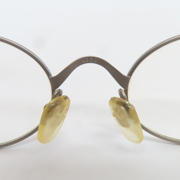 実際に弊社で買取させて頂いたGIORGIO ARMANI/ジョルジオ アルマーニ 度入り 眼鏡/メガネフレーム TITANIUM  オーバル型 122Tの画像 4枚目