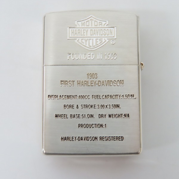 実際に弊社で買取させて頂いたZIPPO/ジッポー HARLEY DAVIDSON/ハーレーダビッドソン 95TH ANNIVERSARY 1号車 1997年製の画像 1枚目