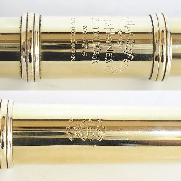 実際に弊社で買取させて頂いたWM.S.HAYNES/ヘインズ フルート ソルダードトーンホール H足部管 Eメカ付 ハードケース・ケースカバー付の画像 3枚目
