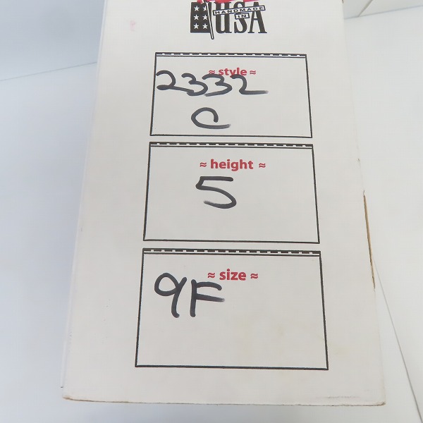 実際に弊社で買取させて頂いたWHITE'S BOOTS/ホワイツブーツ SEMI DRESS/セミドレス レースアップ ブーツ 2332C/9Fの画像 9枚目