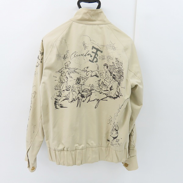 実際に弊社で買取させて頂いたBURBERRY/バーバリー アートスケッチプリント ジャケット 52の画像 1枚目