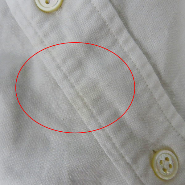 実際に弊社で買取させて頂いたuniform experiment/ユニフォームエクスペリメント サイドスター/ボーダー 長袖ボタンダウンシャツ UE-150072/3の画像 4枚目