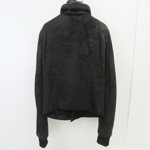 実際に弊社で買取させて頂いた【難あり】Rick Owens/リックオウエンス レザージャケット RU4761/Sの画像 1枚目