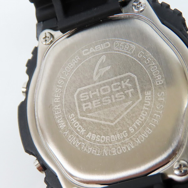 実際に弊社で買取させて頂いた【ジャンク】G-SHOCK/Gショック Deluxe/デラックス 100本限定 G-5700RBの画像 3枚目