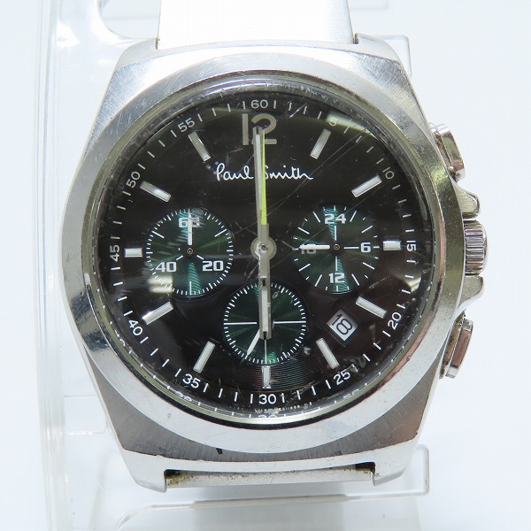 実際に弊社で買取させて頂いたPaulSmith/ポールスミス クロノグラフ クォーツ/腕時計 0520-T002161【動作未確認】