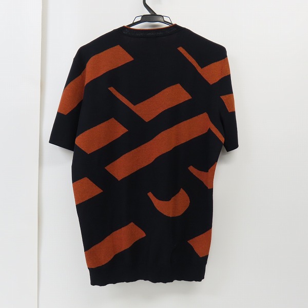 実際に弊社で買取させて頂いたHUGO BOSS/ヒューゴボス ボーダー 半袖ニット/Mの画像 1枚目