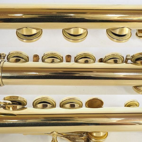 実際に弊社で買取させて頂いたWM.S.HAYNES/ヘインズ フルート ソルダードトーンホール H足部管 Eメカ付 ハードケース・ケースカバー付の画像 7枚目