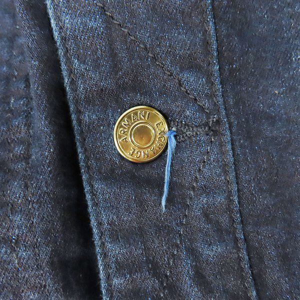 実際に弊社で買取させて頂いた【JPタグ】A|X ARMANI EXCHANGE/アルマーニ エクスチェンジ ストレッチデニムトラッカージャケット/6ZZB37 Z1GFZ/Sの画像 6枚目
