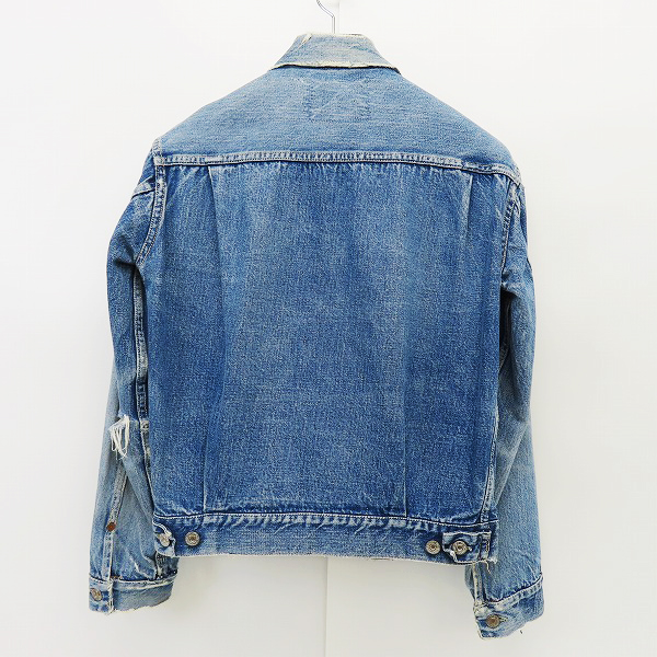 実際に弊社で買取させて頂いた【難有り】LEVI’S/リーバイス 507XX 2nd/セカンド 両面タブ/刻印17 ヴィンテージ/ビンテージ デニムジャケット の画像 1枚目