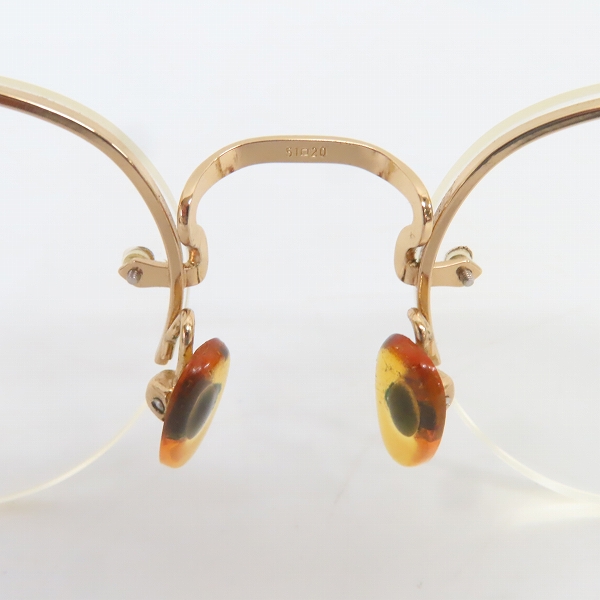 実際に弊社で買取させて頂いたGIORGIO ARMANI/ジョルジオ アルマーニ 度入り 眼鏡/メガネフレーム ハーフリム 61-794の画像 4枚目