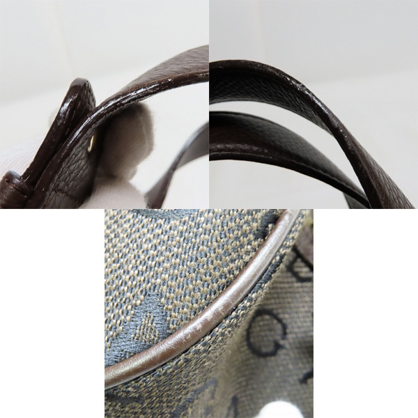 実際に弊社で買取させて頂いたBVLGARI/ブルガリ ロゴマニア ハンドバッグ キャンバス×レザーの画像 8枚目