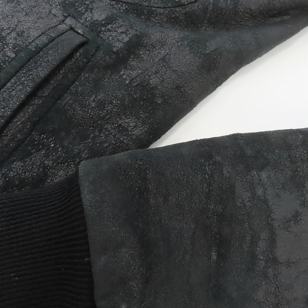 実際に弊社で買取させて頂いた【難あり】Rick Owens/リックオウエンス レザージャケット RU4761/Sの画像 7枚目