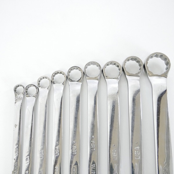 実際に弊社で買取させて頂いたSNAP-ON/スナップオン XBM810A/1012A/1113A/1214A/1315A/1417A/1618A/1719A/2224A めがねレンチ 9点セットの画像 4枚目