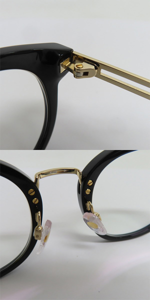 実際に弊社で買取させて頂いたMARC JACOBS/マーク ジェイコブス 度なし メガネフレーム/アイウェア MARC 604  807の画像 4枚目