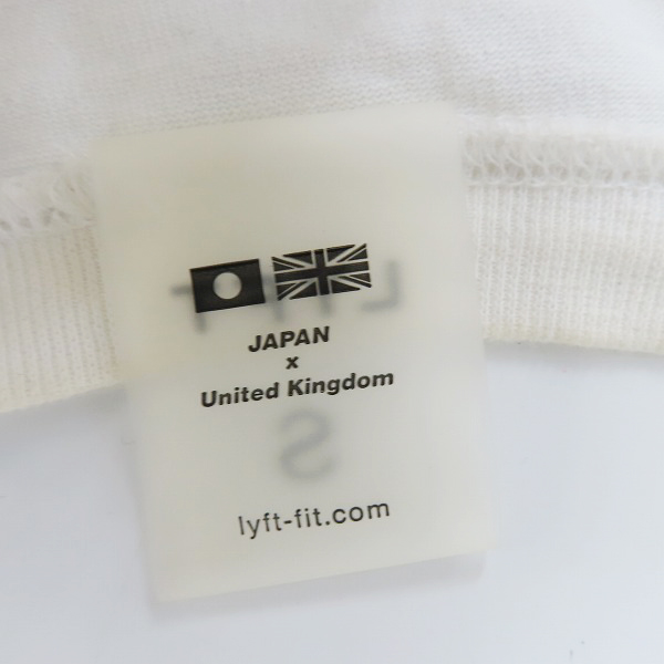 実際に弊社で買取させて頂いたLYFT×atmos/リフト×アトモス Limited Flag Big T-Shirt WHITE 半袖 Tシャツ カットソー/Sの画像 3枚目