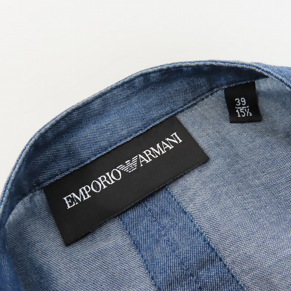 実際に弊社で買取させて頂いた【JPタグ】EMPORIO ARMANI/エンポリオ アルマーニ ジップアップ 長袖シャツ/39の画像 2枚目